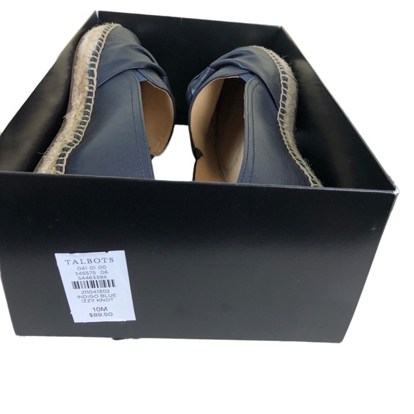 Talbots Izzy Knot Nappa Espadrilles size 10M - Picture 12 of 13